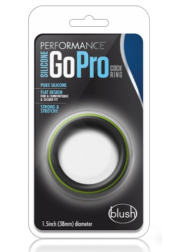 Silicone GoPro Penisring Svart/Grön