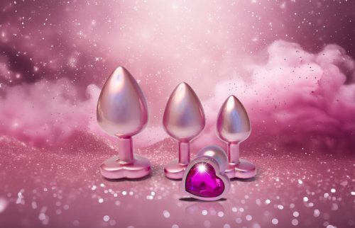 Gleaming Love Pearl Plug Small, Rosa