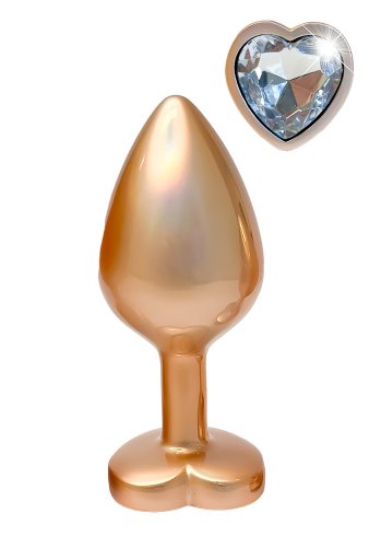 Gleaming Love Pearl Plug Medium, Champagne | Analpluggar | Intimast