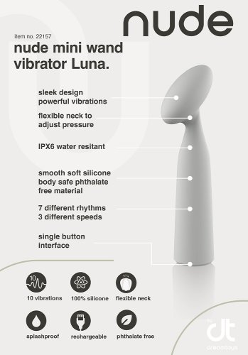 Nude Luna Mini Wand Massager