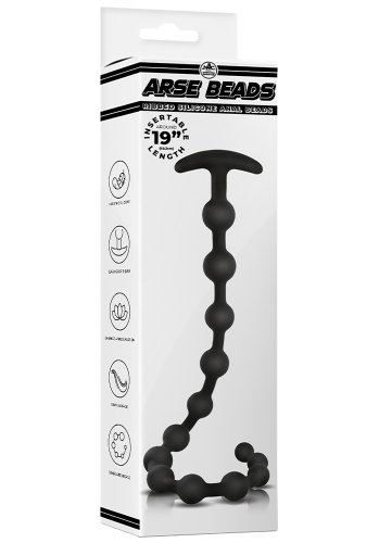 Ribbed Silicone Anal Beads 48 cm