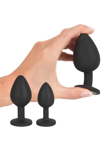 Black Velvets Anal Kit, 3 Pluggar + Dusch
