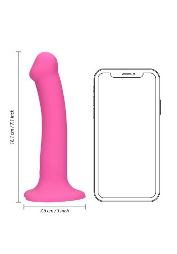 Loveline Non-Phallic Vibrating Dildo, Medium