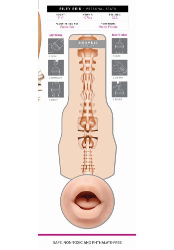 Fleshlight Girls Riley Reid Insomnia Signature Mouth