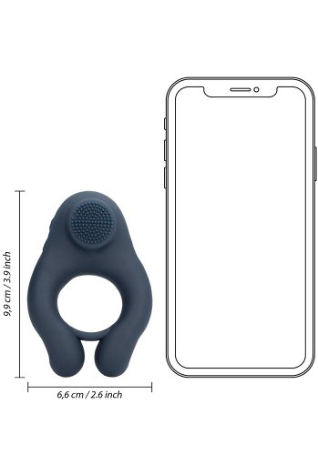 Loveline Vibrating Cockring with Clitoris Stimulation