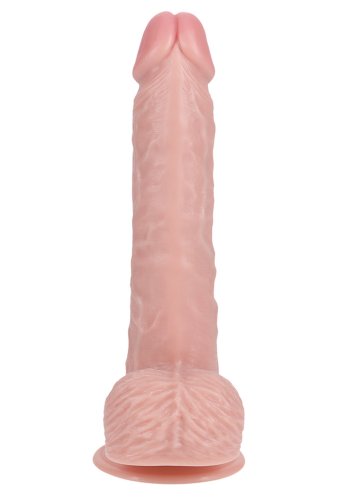 Realrock Vibrating Regular Straight cock with balls 17,8 cm