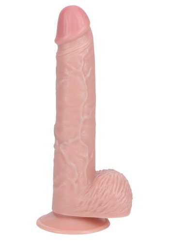 Realrock Vibrating Regular Straight cock with balls 17,8 cm