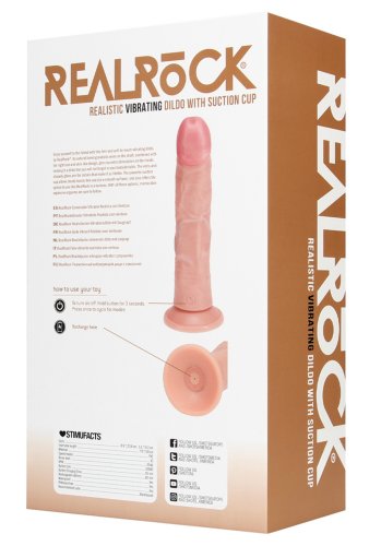 Realrock Vibrating Regular Curved Cock 20,5 cm