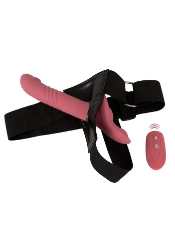 Strap-On Set, Harness with Thrusting Vibrator