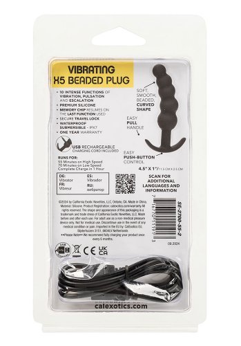 Boundless Vibrating X5 Beaded Plug