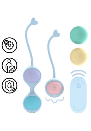 Loveline Vibrating Kegel Kit With Remote Control | Knipkulor | Intimast
