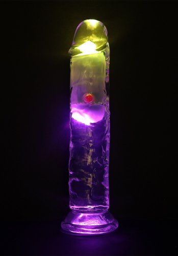 Realrock LED Vibrating Straight Cock 18 cm