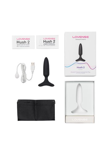 Lovense Hush 2 Bluetooth Butt Plug, 2.5 cm