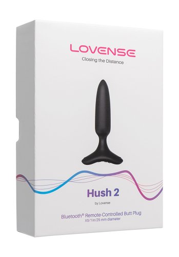 Lovense Hush 2 Bluetooth Butt Plug, 2.5 cm