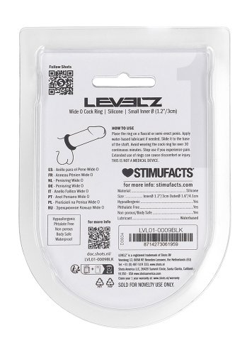 Levelz Wide O Cock Ring Small