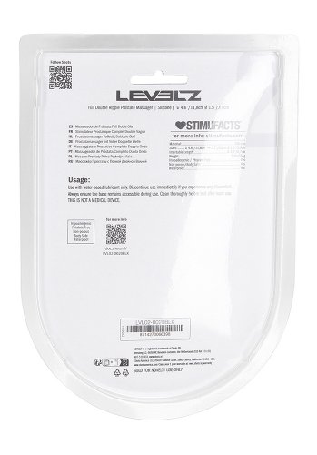 Levelz Full Double Ripple Prostate Massager