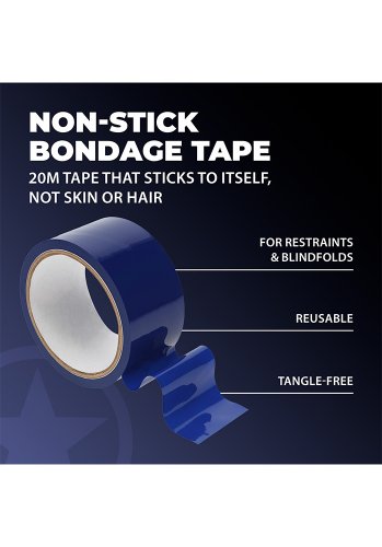 Non Sticky Bondage Tape Navy Blue 20 m