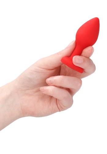 Diamond Heart Red Butt Plug, Regular