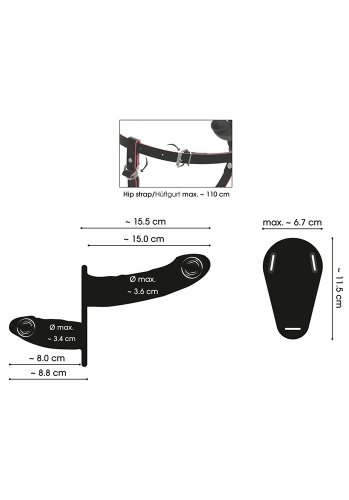 Wireless Vibrating Double Strap-On