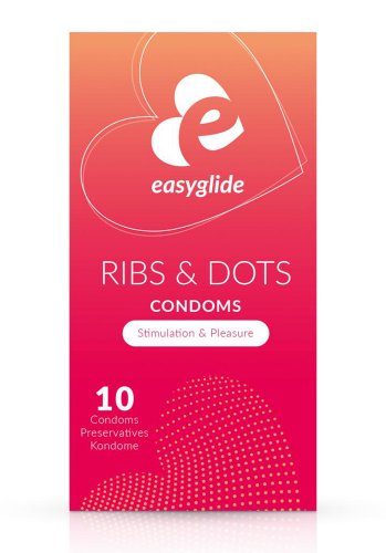 Easyglide Ribs and Dots Condoms 10-pack