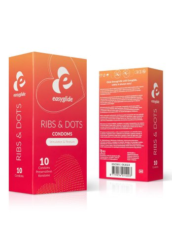 Easyglide Ribs and Dots Condoms 10-pack