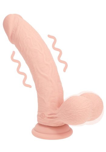 Realrock Dual Density Vibrating Dildo 15 cm