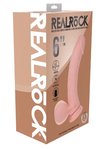 Realrock Dual Density Vibrating Dildo 15 cm