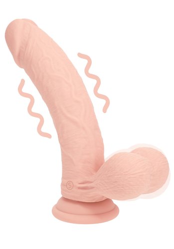 Realrock Dual Density Vibrating Dildo 18 cm