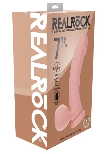 Realrock Dual Density Vibrating Dildo 18 cm