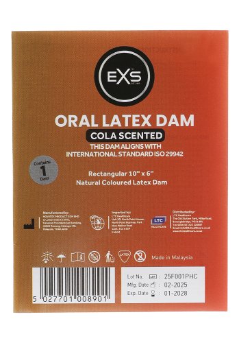 EXS Oral Dam Slicklapp, Cola