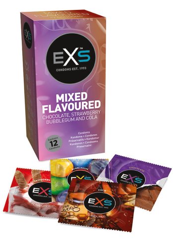 EXS Mixed Flavoured Kondom 12-pack