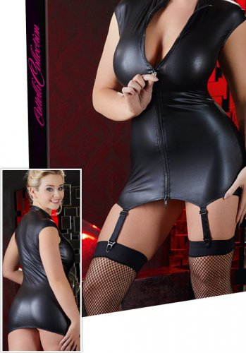 Dress with Suspender Straps