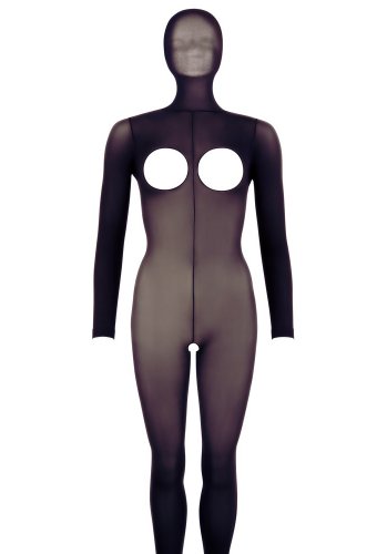 Catsuit med öppen gren och bröst