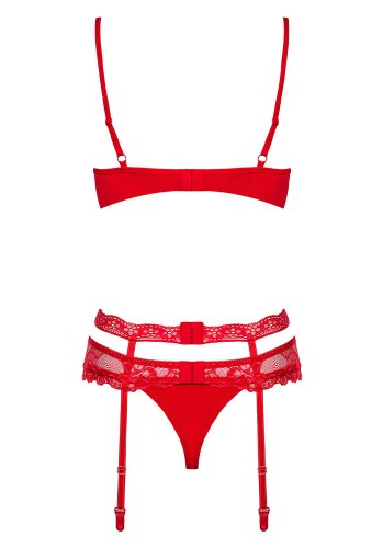 Obsessive Red Bra Set