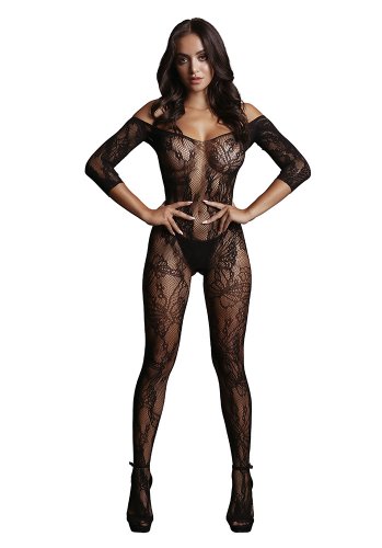 Bodystocking Long-Sleeve And Lace