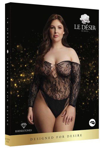 Wonder Rhinestone Bodysuit - Queen Size