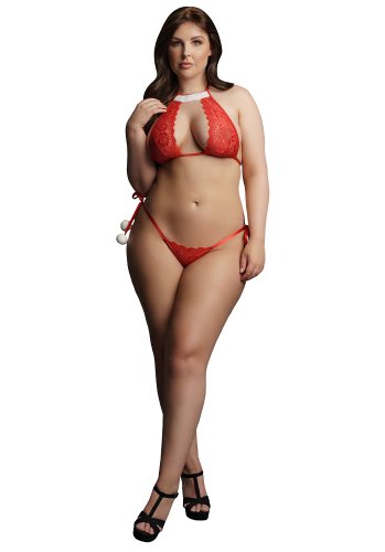 Snow Angel Lace Lingerie Set - Queen Size