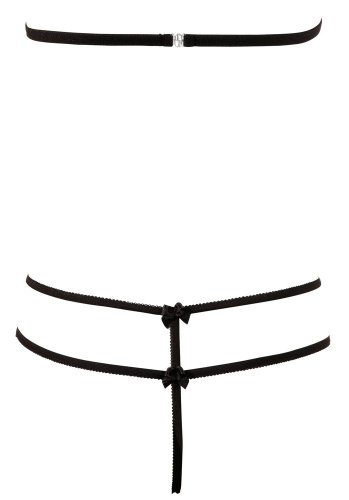 Bra and String Set, Svart