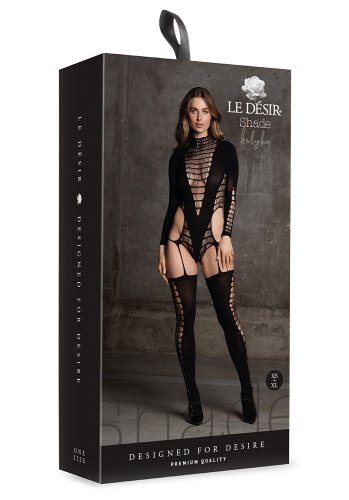 Kalyke Bodystocking with Turtleneck Onesize