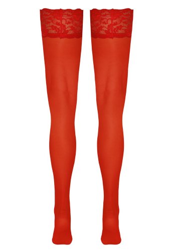 Hold-Up Stockings Red