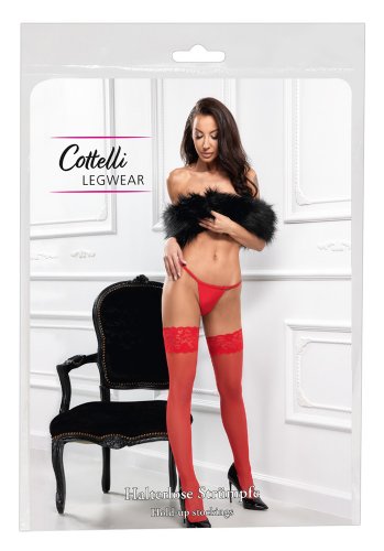 Hold-Up Stockings Red