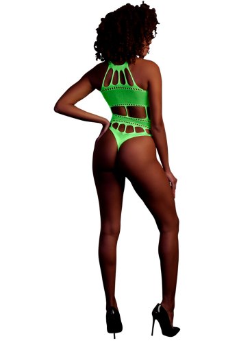 Body with grecian neckline - Neon Green