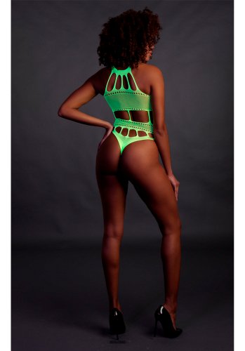 Body with grecian neckline - Neon Green