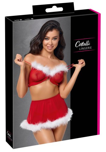 Cottelli X-Mas Top and Mini Skirt Set