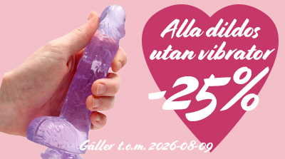 Alla dildos utan vibrator 25% rabatt